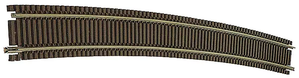 Atlas Code 55 Track W/Nickel-Silver Rail & Brown Ties -- 71" Radius Full Curve Pkg(6)   (Atl2031) 1