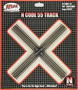 Atlas Code 55 Track 30 Degree Crossing -- N Scale  (Atl2045) 1