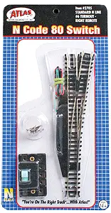 Atlas Code 80 No. 6 Remote Turnout (Switch) - Standard Line -- Right Hand   (Atl2705) 1