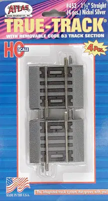 Atlas Ho 1-1/2" Straight True-Track (Atl453) 1