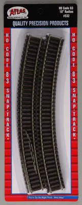 Atlas Code 83 18" Radius Track (6) Ho (Atl532) 1