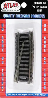 Atlas Code 83 1/3 18" Radius Track (4) Ho (Atl534) 1