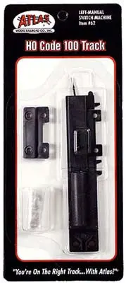 Atlas Code 100 Manual Switch Machine Left-Hand Ho Tower Stock (Atl62) 1