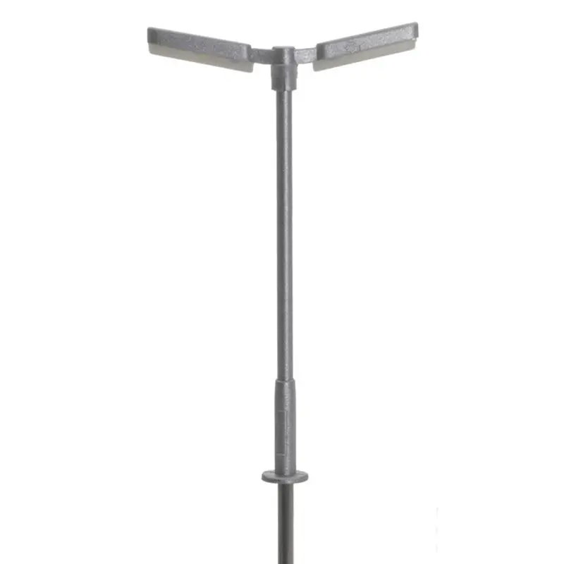 Atlas N Double Arm Parking Lot Light Sliver Cool White Led (3)   (Atl7000162) 1