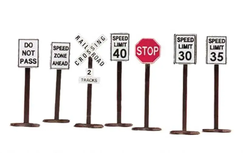 Atlas Road Sign Set -- 7 Signs   (Ato66913) 1