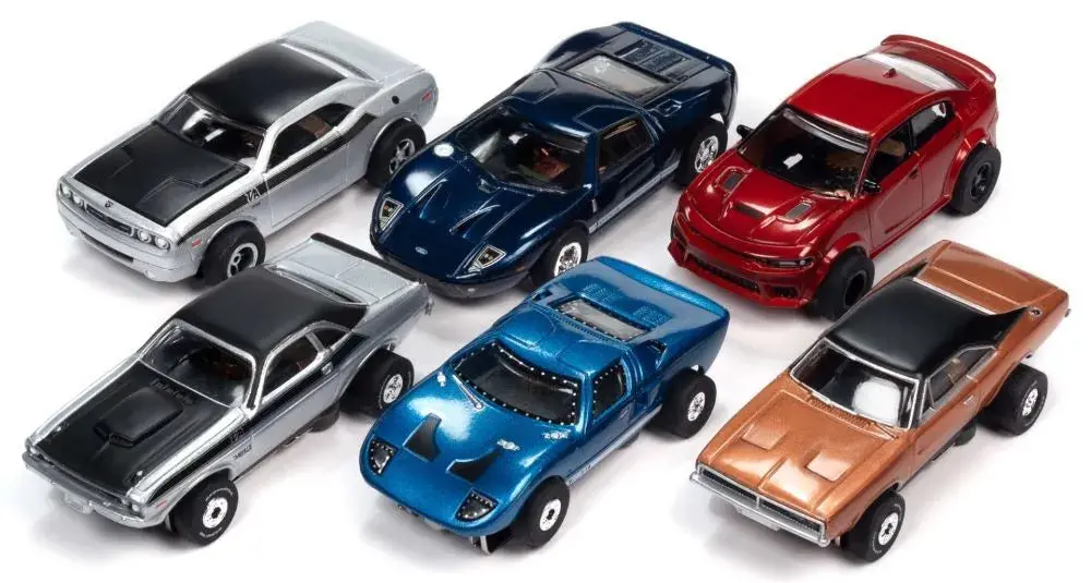 Auto World Ho X-Traction/Thunderjet Yesterday & Today Slot Car Assortment - Series #1 (Awd400) 1