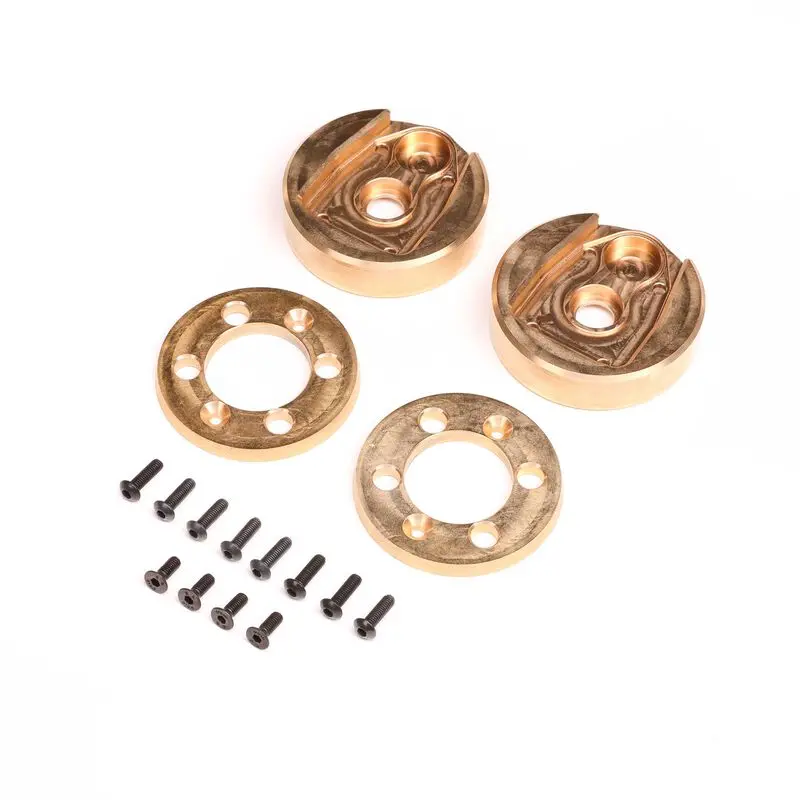 Axial Portal Cvr & Wghts, Brass(122.4G,34.6G Ea), Af16p: Axp8   (Axi-2201) 1