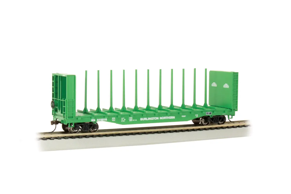 Bachmann Ho 52' Flatcar - Burlington Northern #615816 (Bac12903) 1
