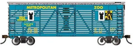 Bachmann Ho 19708 40' Animated Stock Car Metropolitan Zoo 879 Llama Transport  (Bac19708) 1