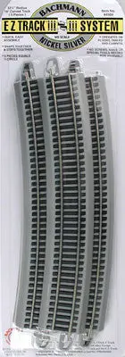Bachmann 33.25" Radius Curved Nickel Silver E-Z Ho (Bac44504) 1