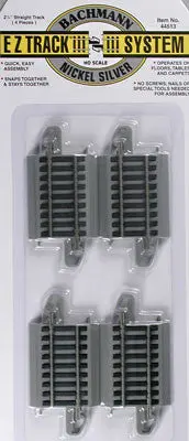 Bachmann 2-1/4" Straight Nickel Silver E-Z Ho (Bac44513) 1