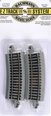 Bachmann 1/2 18" Radius Curve Nickel Silver E-Z Ho (Bac44531) 1