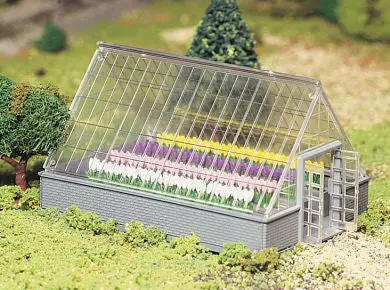 Bachmann Greenhouse With Flowers  (Bac45615) 1