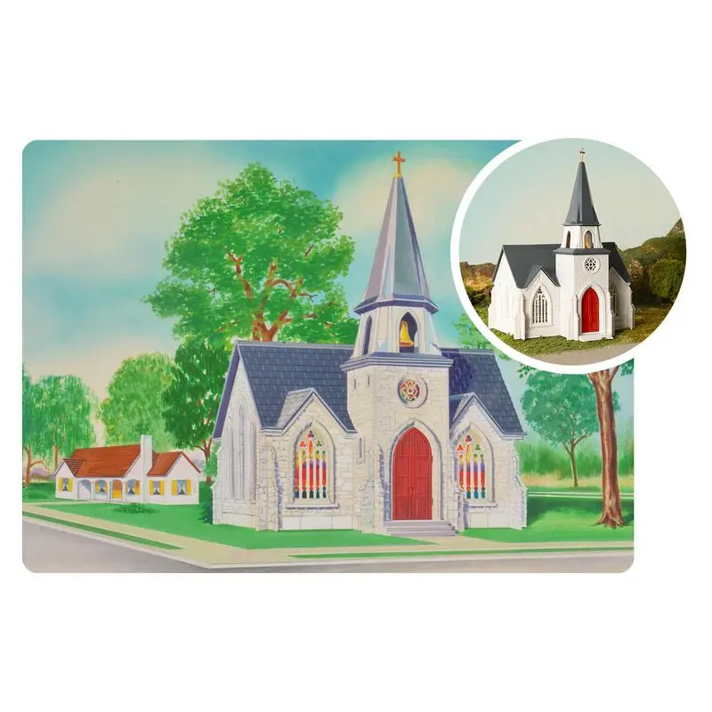 Bachmann O Plasticville Usa 75Th Anniversary Cathedral   (Bac45630) 1