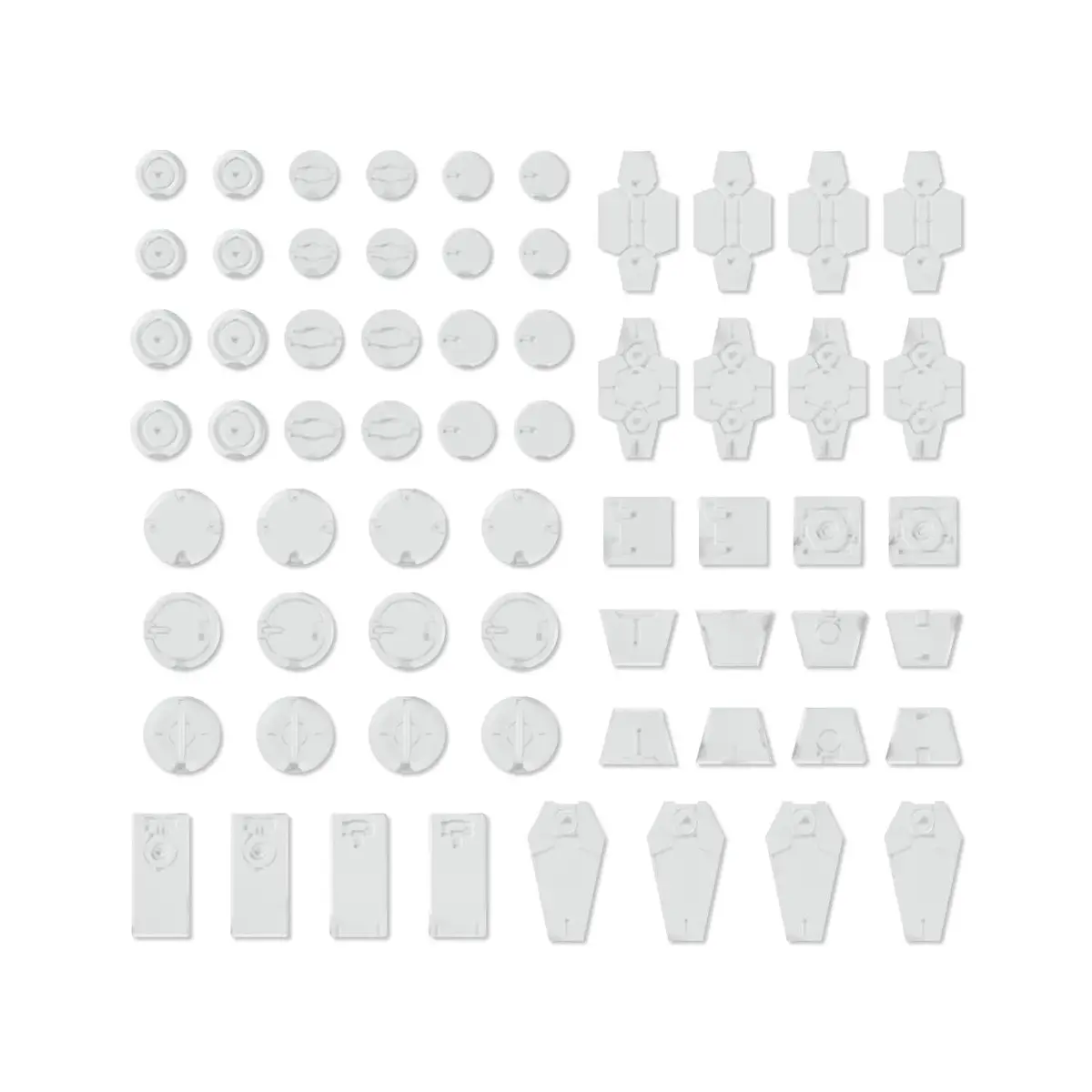 Bandai Customize Material (Decoration Parts #1)(White) 1/144 Accessory Kit   (Ban2733949) 1