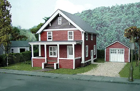 Suburban Catalog House - Laser Art Ho Scale (Bra623) 1