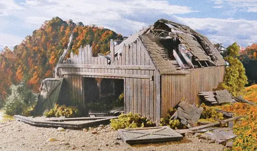 Fallen Barn - Laser Art Ho Scale (Bra649) 1