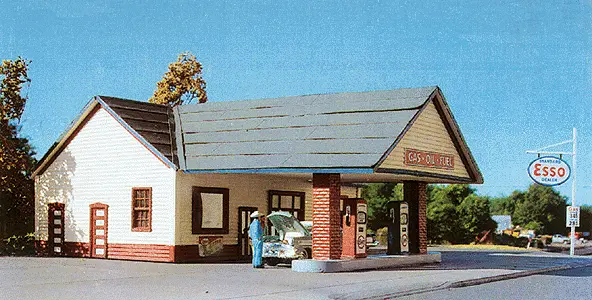 Branchline Gas Station - Laser Art   N Scale (Bra887) 1