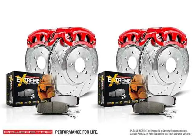 Powerstop Full Brake Kit W/ Red Calipers 4G 4Th Gen 1