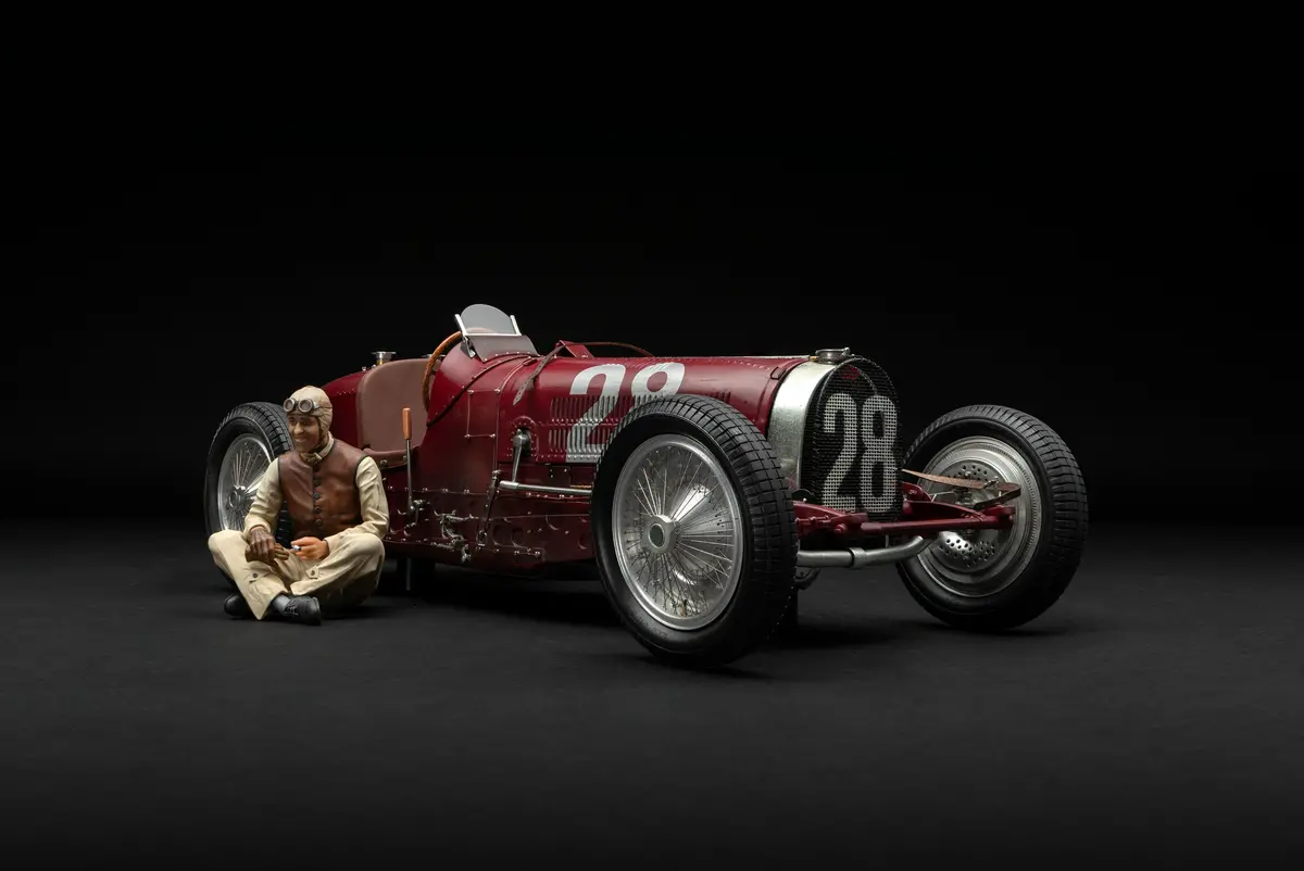 Bugatti Type 59 - 1934 Monaco Grand Prix - Tazio Nuvolari Figure Edition 1