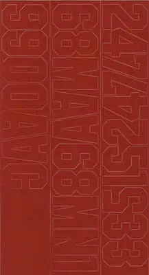 Coverite Numbers Red 3"  (Covq3235) 1