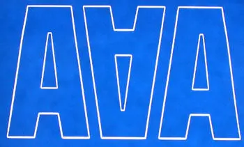Coverite Letters Blue 2" (Covq3331) 1
