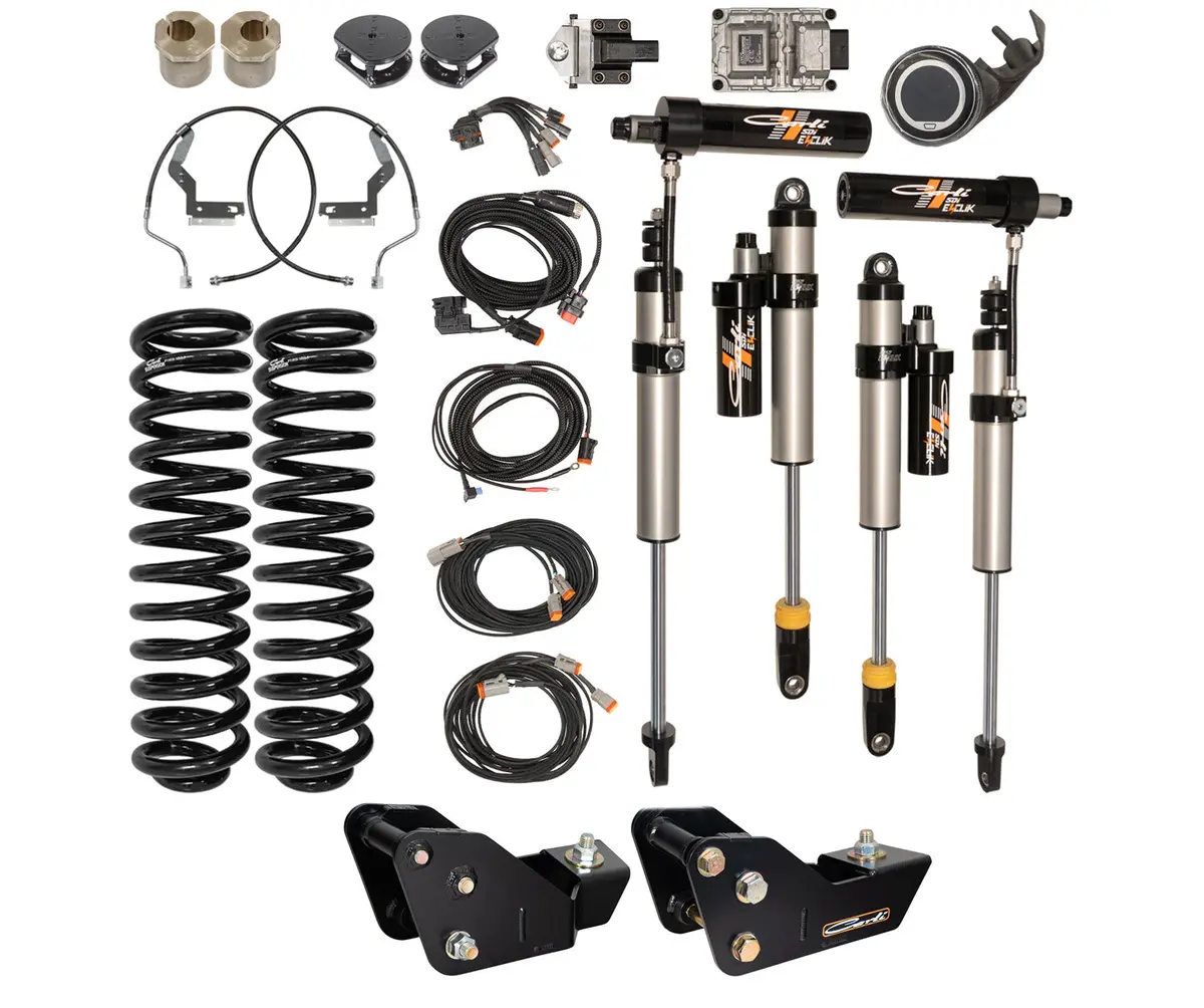 Carli 2023+ Ford Super Duty E-Venture Level Height Suspension System 1