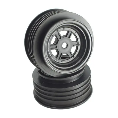 Gambler Front Wheels With 12Mm Hex / Ae Offset / Black (Der-Gsf-Ab) 1