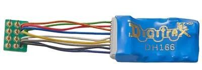 Digitrax, Inc. Ho Decoder Prem S6, 1.2" Wires 6Fn 8-Pin 1.5A (Dgtdh166ps) 1