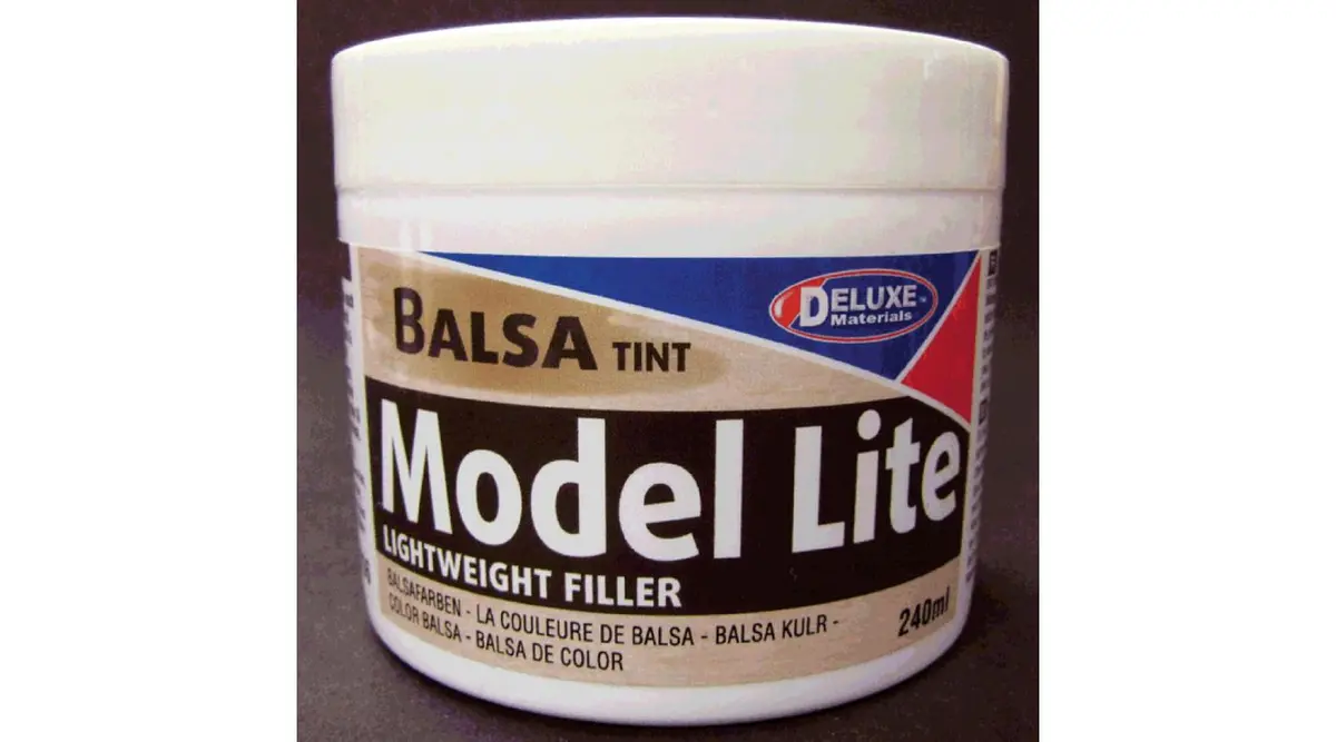 Deluxe Model Lite Balsa Filler, Balsa Brown: 240Cc    (Dlmbd6) 1