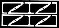 Detail Master 1/24-1/25 Small Mud Flaps (8Pc)   (Dm2071) 1