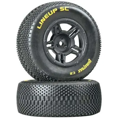 Duratrax 1/10 Lineup Sc Tire C2 Mounted Rear Slash (2) (Dtxc3679) 1