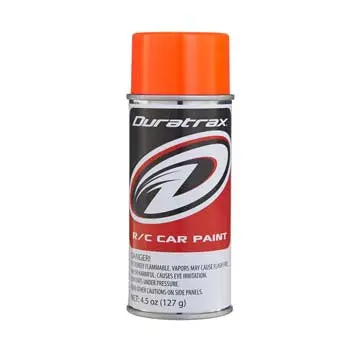 Duratrax Polycarb Spray Fluorescent Orange 4.5 Oz (Dtxr4278) 1