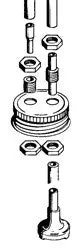 Dubro Fuel Can Cap Fittings   (Dub192) 1