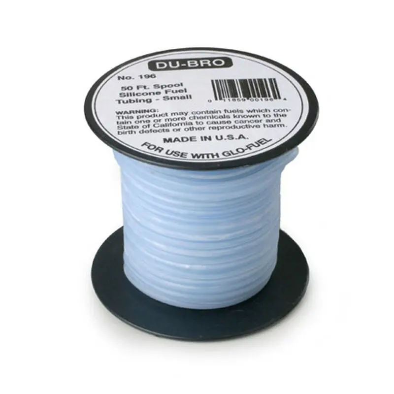 Dubro Silicone Fuel Blue Tubing, Small, 50'    (Dub196) 1