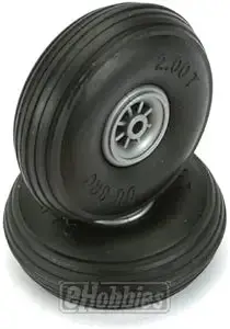 Dubro Treaded Wheels, 2" (2)   (Dub200t) 1