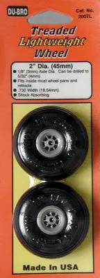 Dubro Treaded Lightweight Wheel 2" (2) (Dub200tl) 1