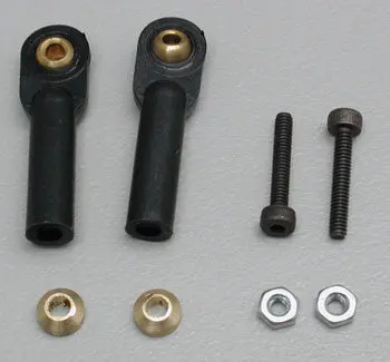 Dubro Swivel Ball Links 2Mm W/Hardware Black (2) (Dub2133) 1