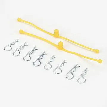 Dubro Body Klip Retainers, Yellow (Dub2247) 1