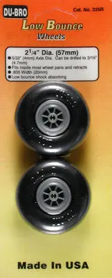 Dubro Low Bounce Smooth Wheels 2-1/4" (Dub225r) 1