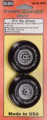 Dubro Treaded Lightweight Wheel 2-1/4" (2) (Dub225tl) 1