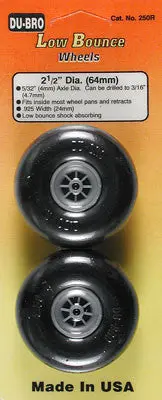 Dubro Low Bounce Smooth Wheels 2-1/2" (Dub250r) 1