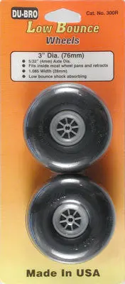 Dubro Low Bounce Smooth Wheels 3" (Dub300r) 1