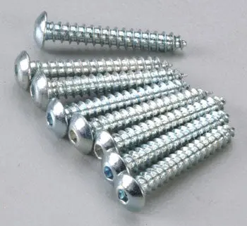 Dubro Button Head Sheet Metal Screws 4X3/4  (Dub528) 1