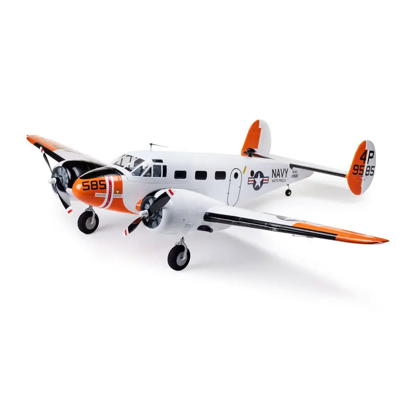 E-Flite Beechcraft D18/Rc-45J Expeditor 1.5M Bnf Basic Electric Airplane W/As3x+ & Safe Select    (Efl-3726) 1