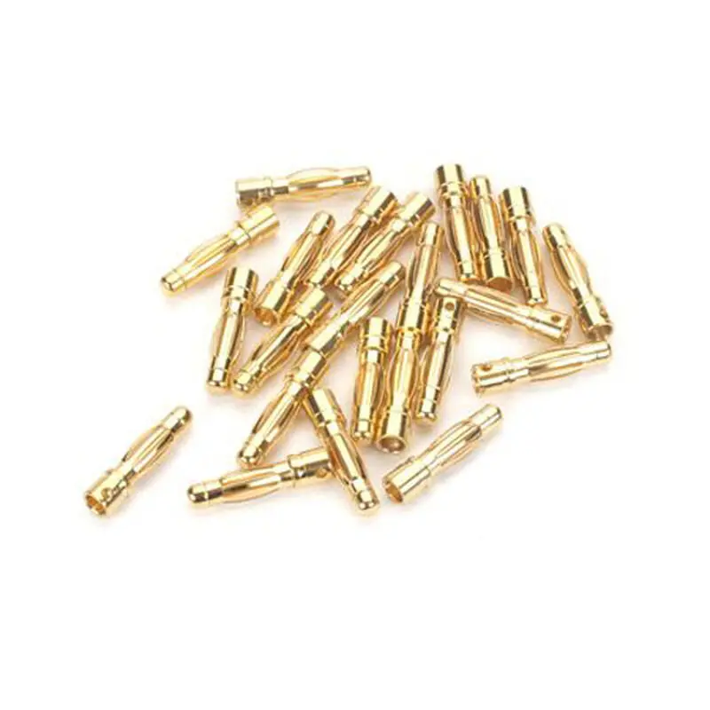 E-Flite Connector: Gold Bullet Male, 4Mm (30) (Eflaec513) 1