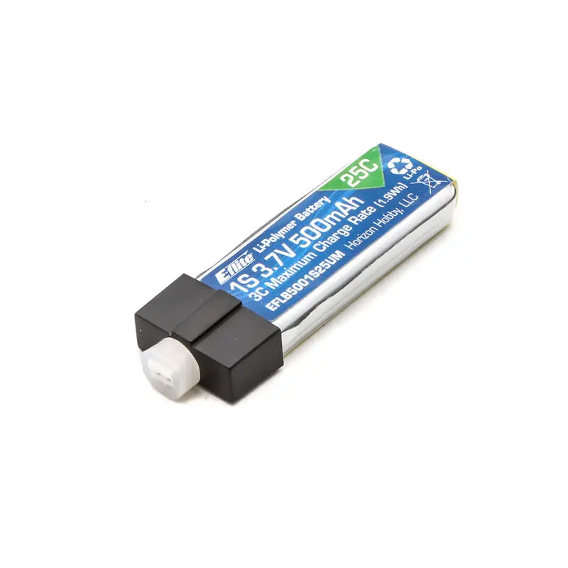 E-Flite 500Mah 1S 3.7V 25C Lipo High Current Umx Connector  (Eflb5001s25um) 1