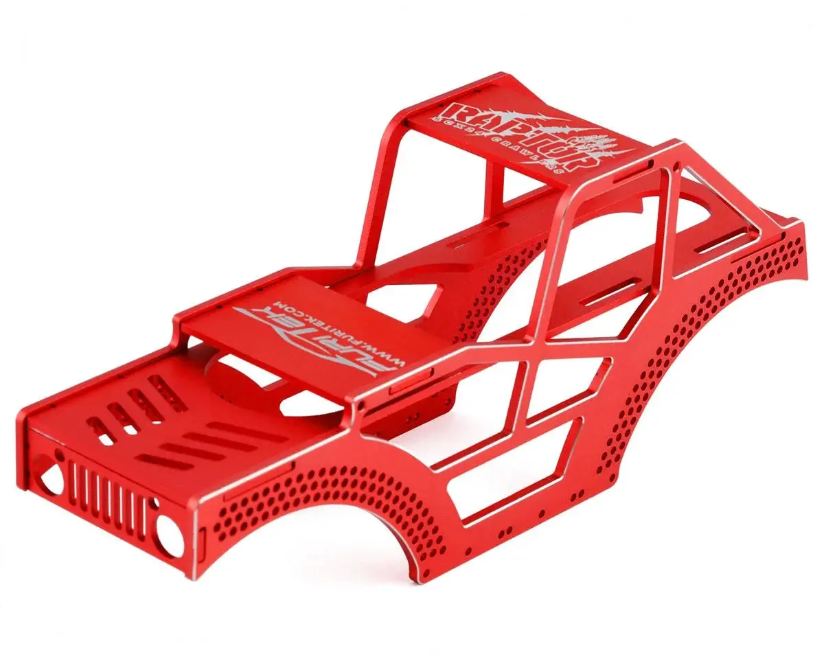 Furitek Raptor Scx24 Aluminum Frame Kit (Red)   (Ftk-Fur-2107) 1