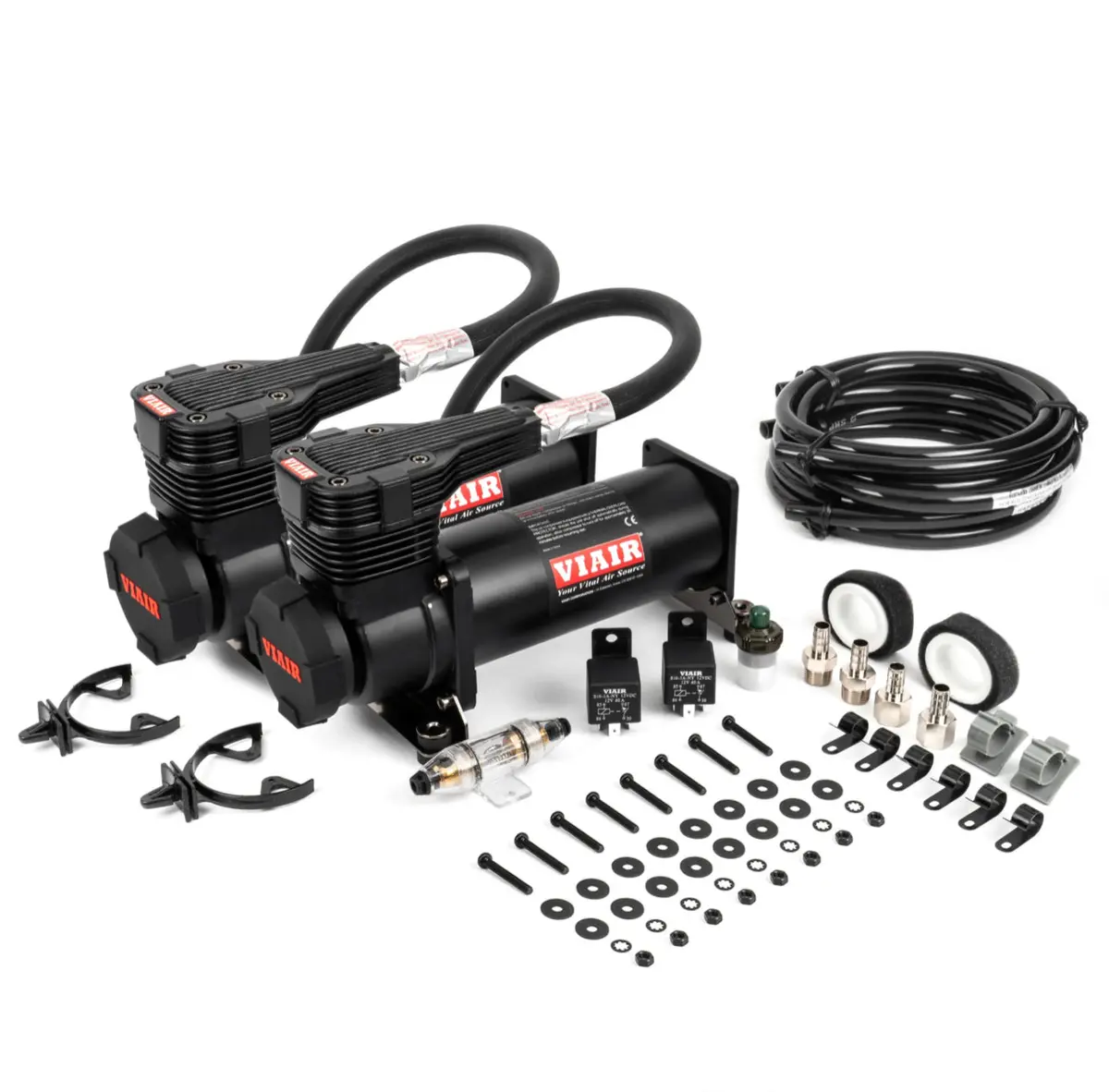 (Viair Dual 485C Air Compressor Kit - Gen 2 W/ Relay Kit & Wiring 1