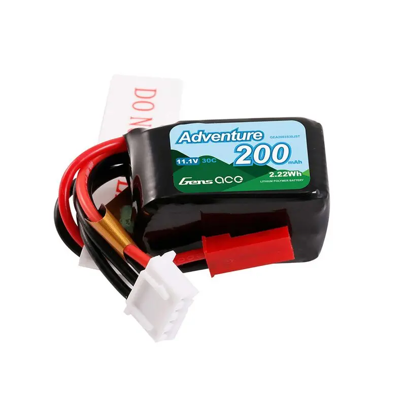 Gens Ace 200Mah 3S 11.1V 30C Lipo Battery Pack With Jst Plug  ( Gea2003s30jst) 1